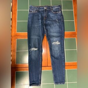 Old Navy Rockstar Super Skinny Blue Distressed Jeans